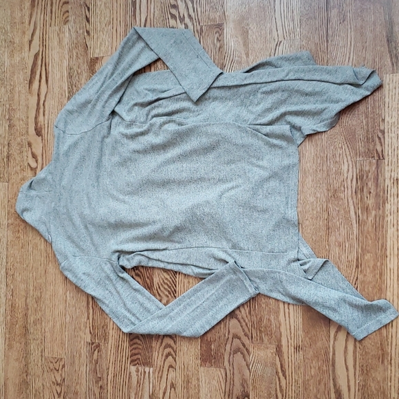 (XS) Papillon Blanc Flowy High Low Cardigan Cottagecore Lightweight Cozy - Picture 9 of 9